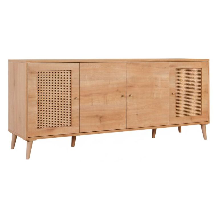 Credenza quercia 180x41x81h cm 4 ante - Tarawa