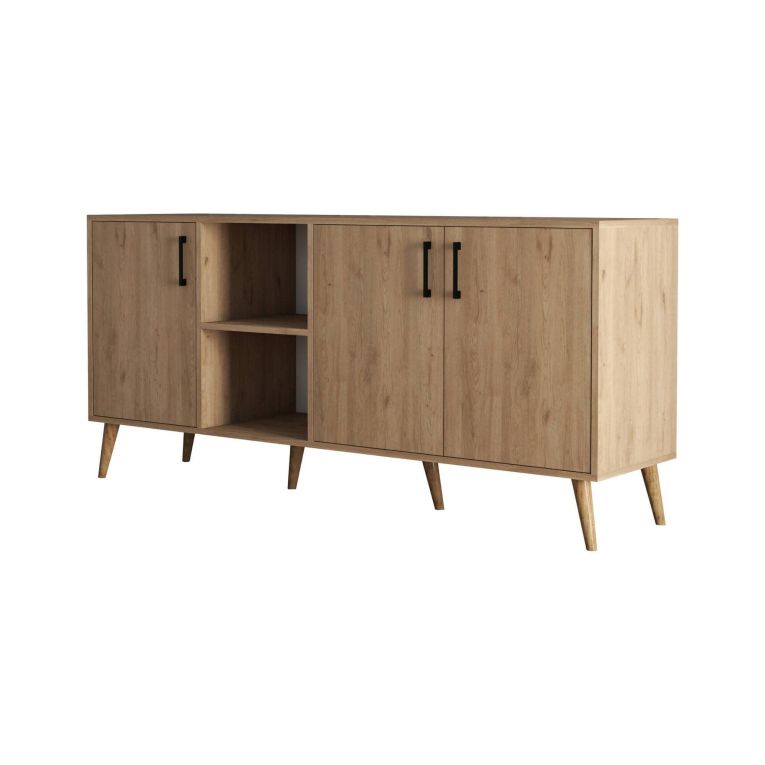 Credenza quercia 180x45x80h cm 3 ante - Vardah
