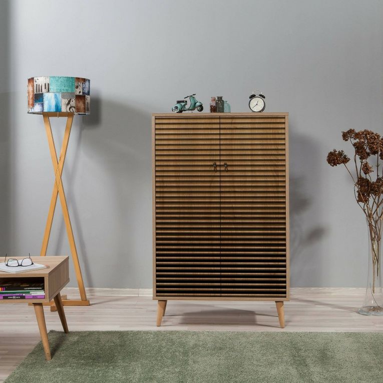 Credenza quercia 80x36x127h cm 2 ante - Andalusite