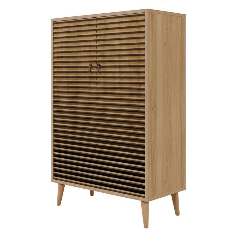 Credenza quercia 80x36x127h cm 2 ante - Andalusite