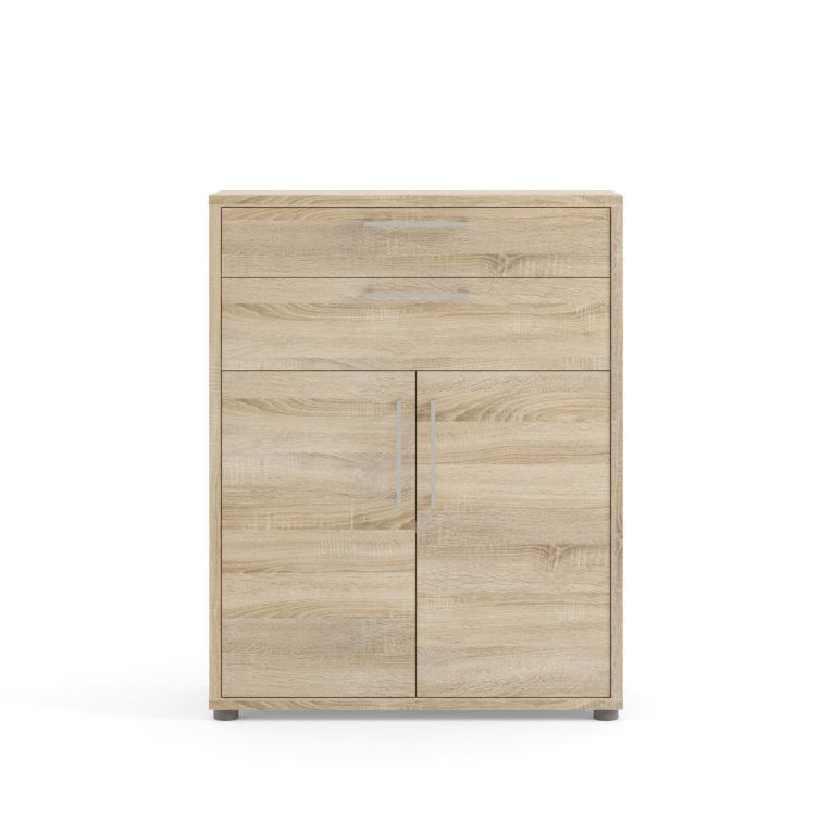 Credenza quercia 89x40x113h cm 2 ante e 2 cassetti - Agra
