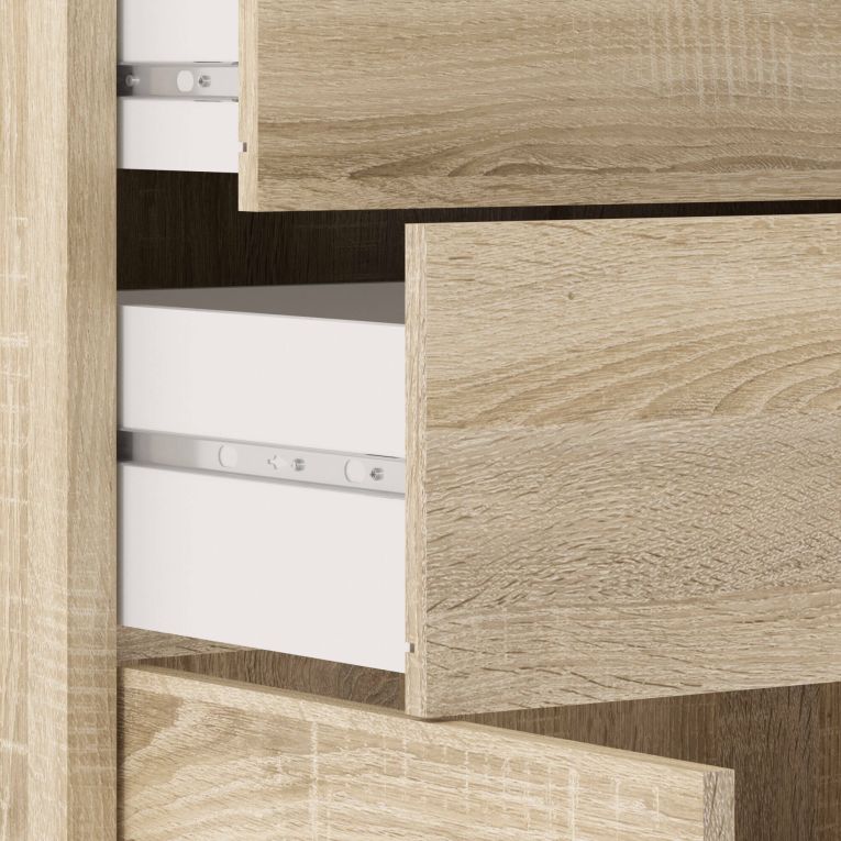 Credenza quercia 89x40x113h cm 2 ante e 2 cassetti - Agra