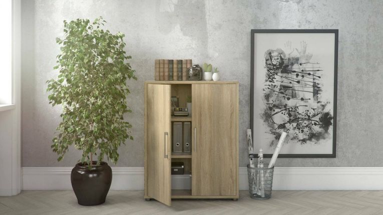 Credenza quercia 89x40x113h cm 2 ante - Warszawa