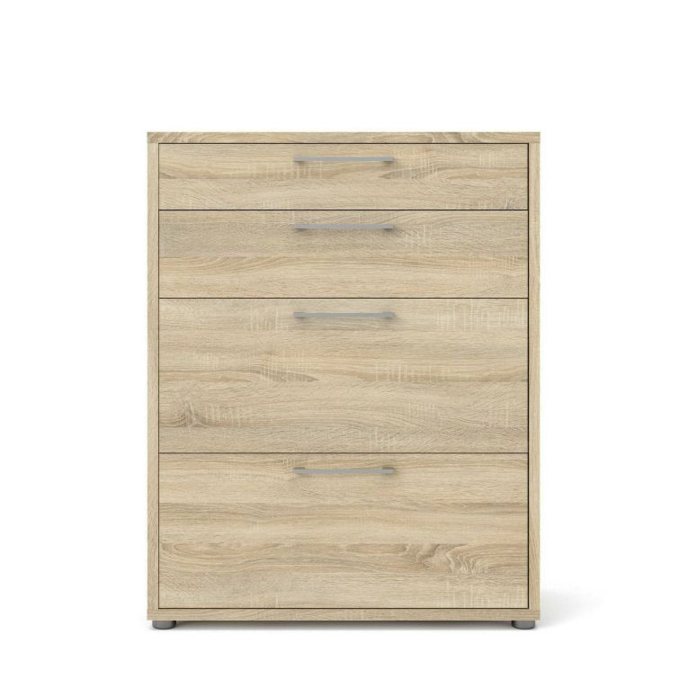 Credenza quercia 89x40x113h cm 4 cassetti - Anghiari