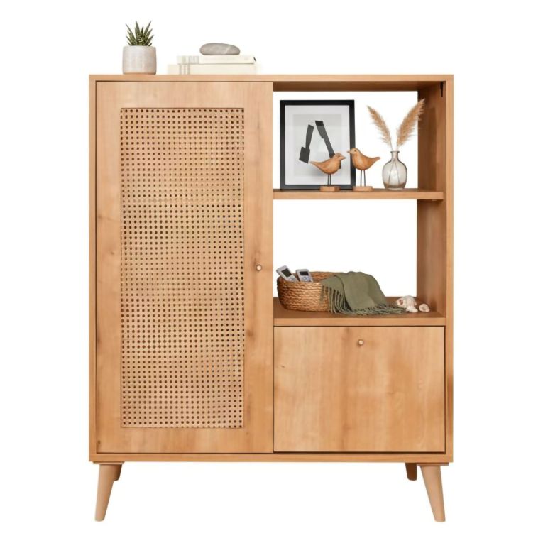 Credenza quercia 90x40x110h cm 2 ante - Sfalerite