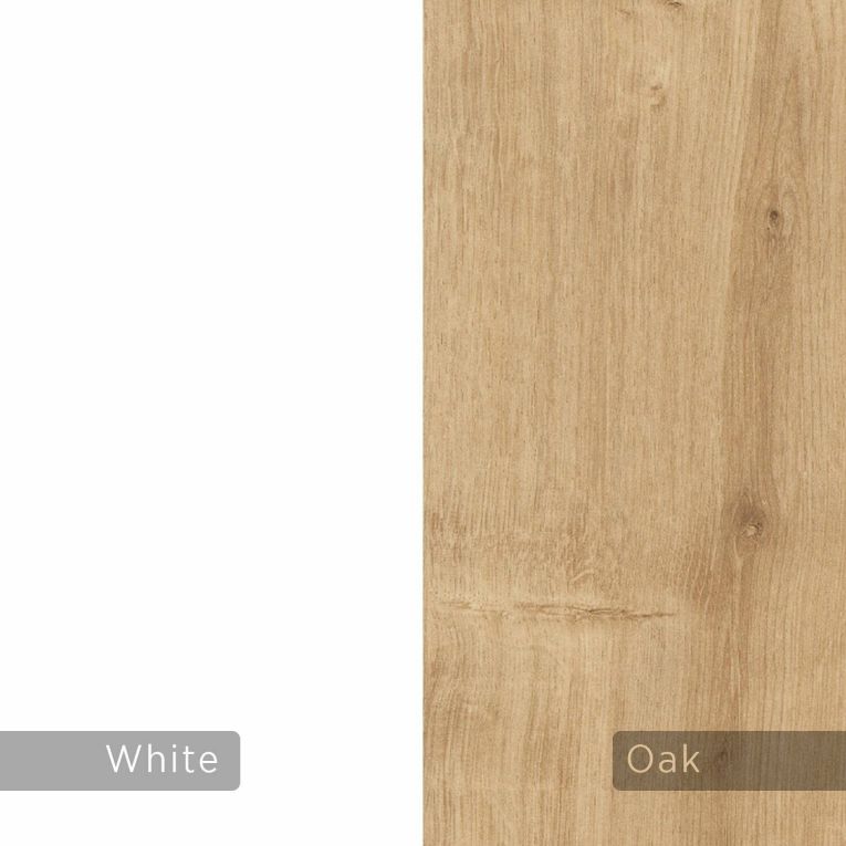 Credenza quercia e bianca 150x35x82h cm 2 ante - Margravi