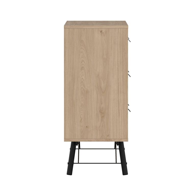 Credenza rovere 101x40x94h cm 6 cassetti - Maka