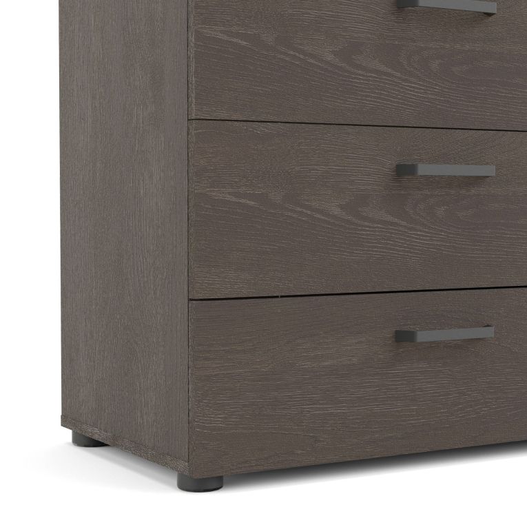 Credenza rovere 140x40x81h cm 8 cassetti - Acetosella