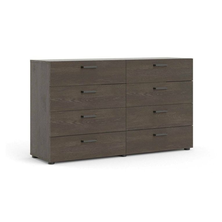 Credenza rovere 140x40x81h cm 8 cassetti - Acetosella