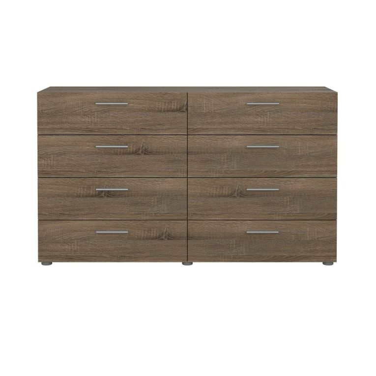 Credenza rovere 140x40x81h cm 8 cassetti - Phethai
