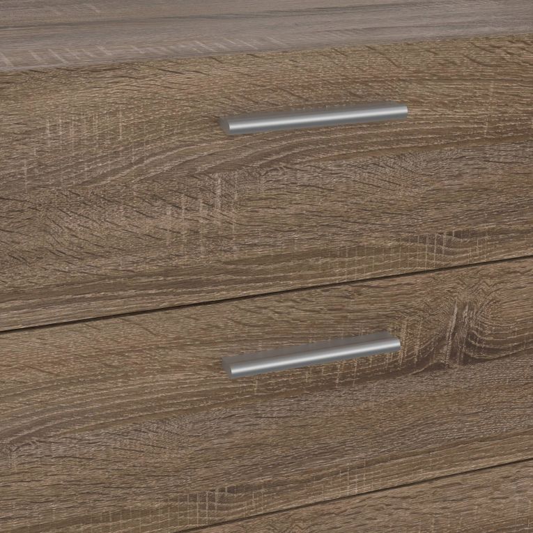 Credenza rovere 140x40x81h cm 8 cassetti - Phethai