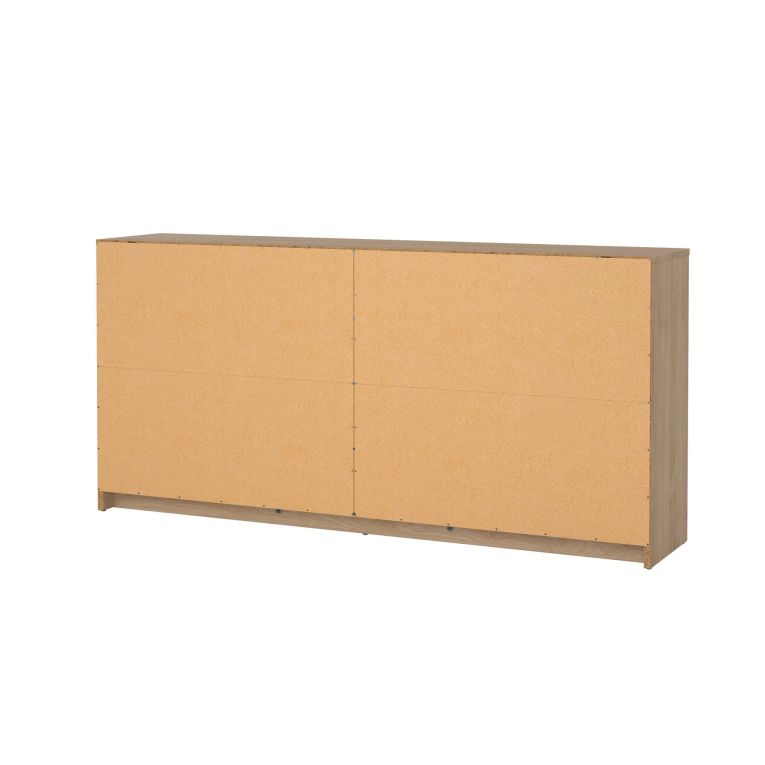 Credenza rovere 143x30x68h cm 6 cassetti - Rick