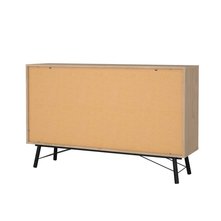 Credenza rovere 150x40x94h cm 6 cassetti - Anturio