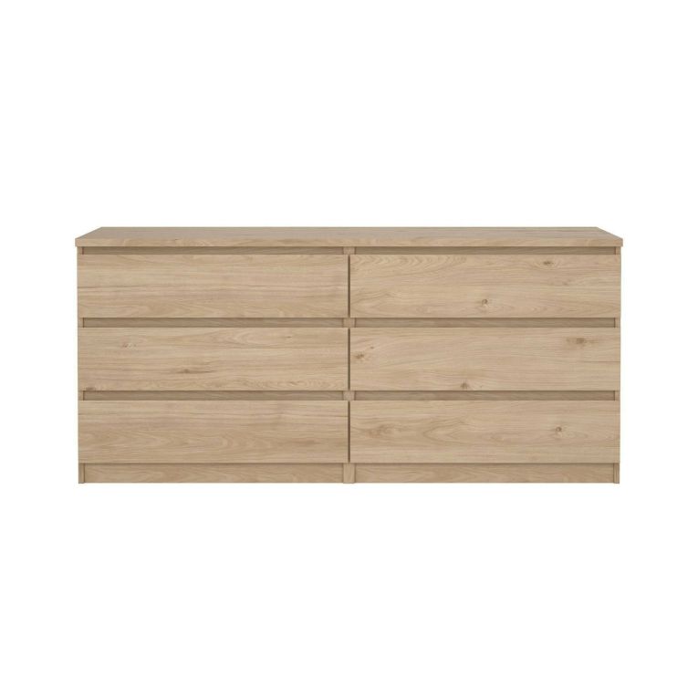 Credenza rovere 153x50x70h cm 6 cassetti - Abacadabra