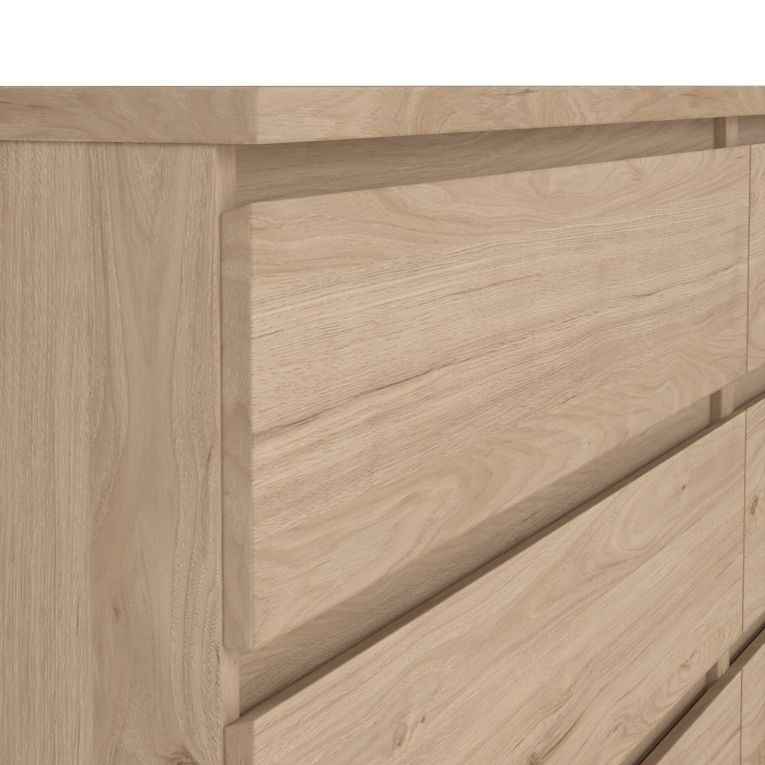 Credenza rovere 153x50x70h cm 6 cassetti - Abacadabra
