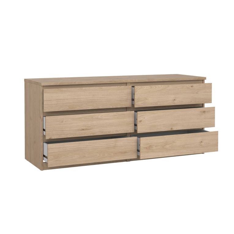 Credenza rovere 153x50x70h cm 6 cassetti - Abacadabra