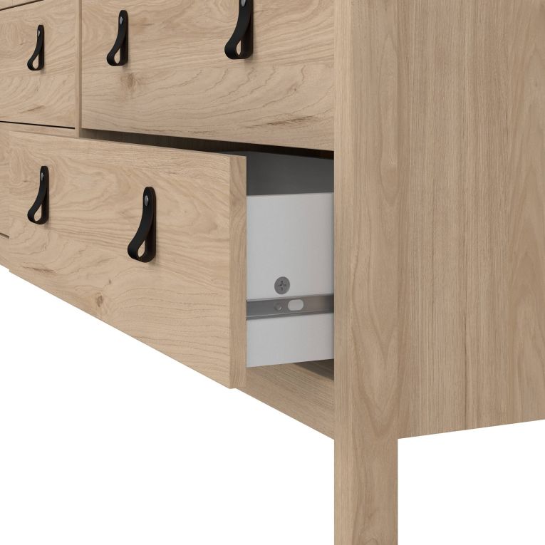 Credenza rovere 159x38x79h cm 8 cassetti - Kovsova