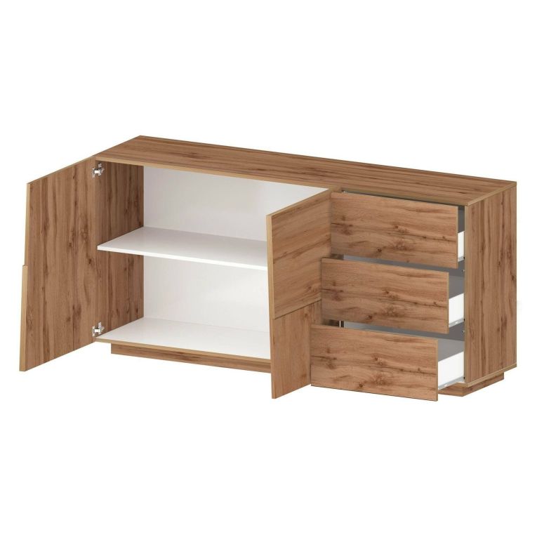 Credenza rovere 180x44x86h cm 2 ante e 3 cassetti - Avelignese