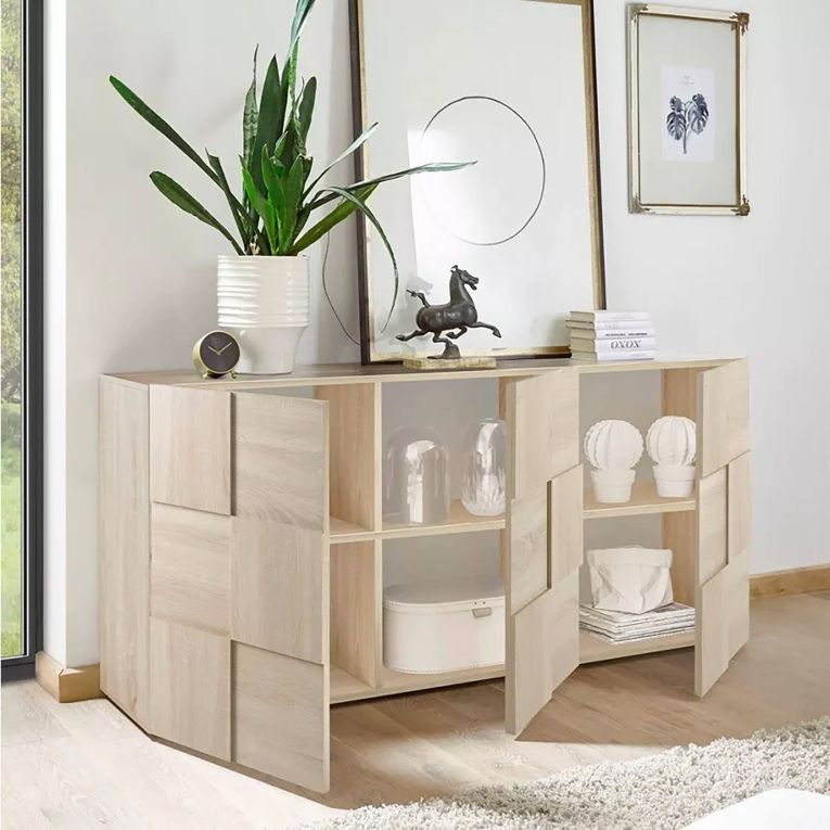 Credenza rovere 181x43x84h cm 3 ante - Ulysses