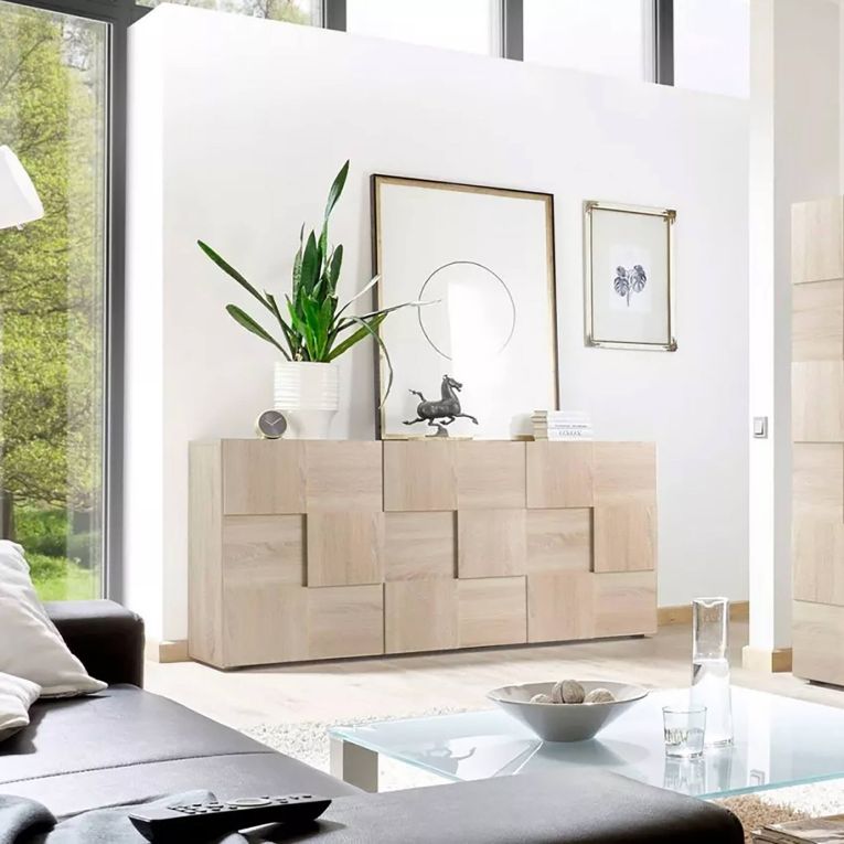 Credenza rovere 181x43x84h cm 3 ante - Ulysses
