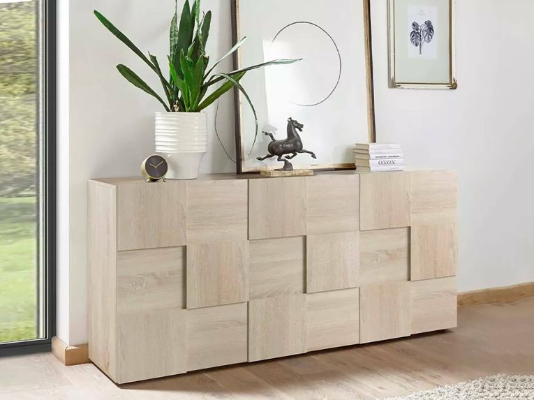 Credenza rovere 181x43x84h cm 3 ante - Ulysses
