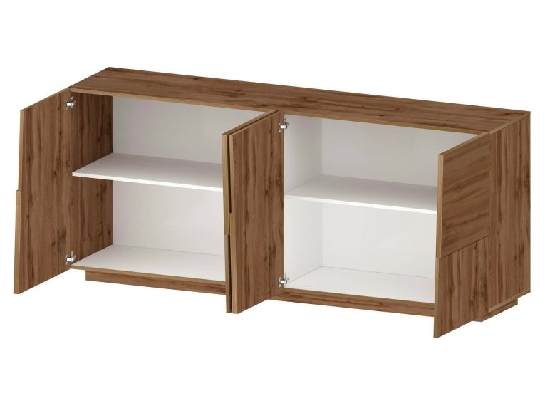 Credenza rovere 200x44x86h cm 4 ante - Arda