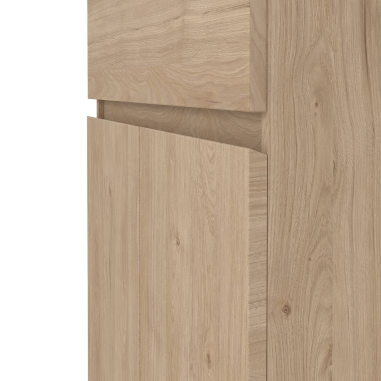 Credenza rovere 80x40x100h cm 2 ante e 1 cassetto - Genziana