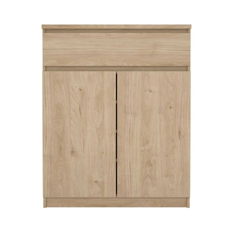 Credenza rovere 80x40x100h cm 2 ante e 1 cassetto - Genziana