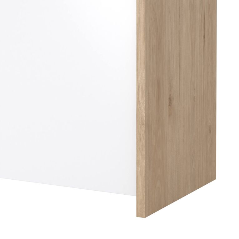 Credenza rovere e bianco lucida 148x48x83h cm 2 ante e 2 cassetti - Alalngar