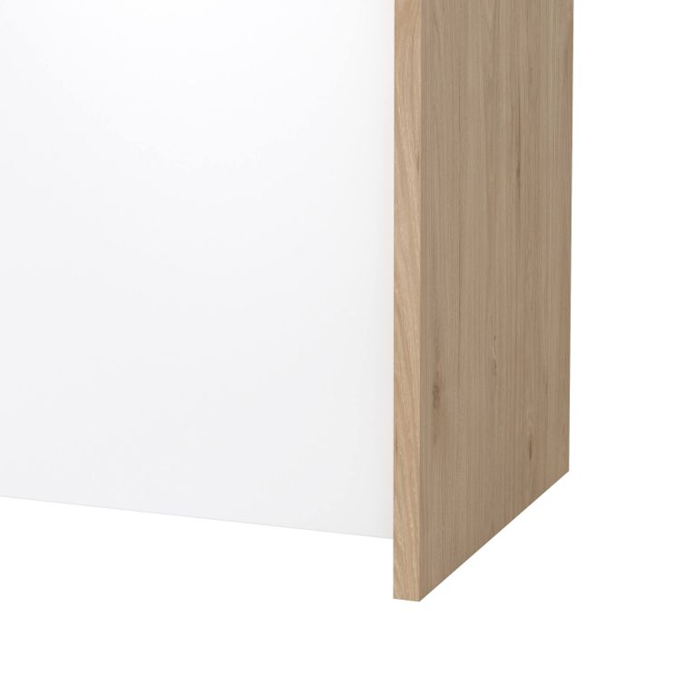 Credenza rovere e bianco lucida 197x48x83h cm 4 ante e 1 cassetto - Basile