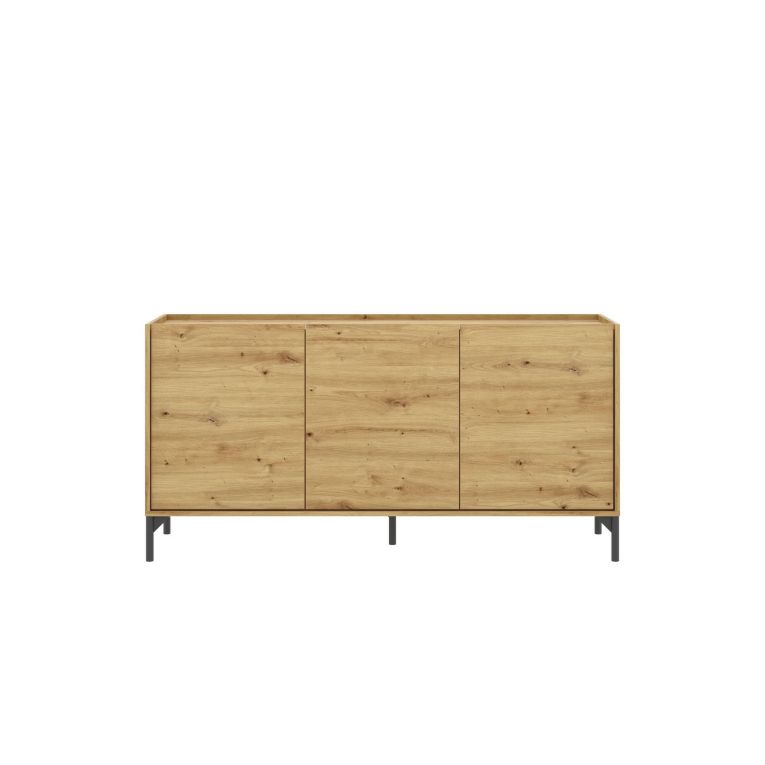 Credenza rovere nodi 155x43x75h cm 3 ante - Afrodite