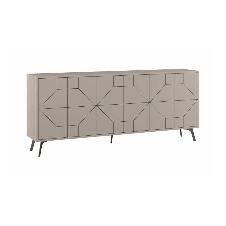 Credenza tortora 184x35x77h cm 6 ante - Africo
