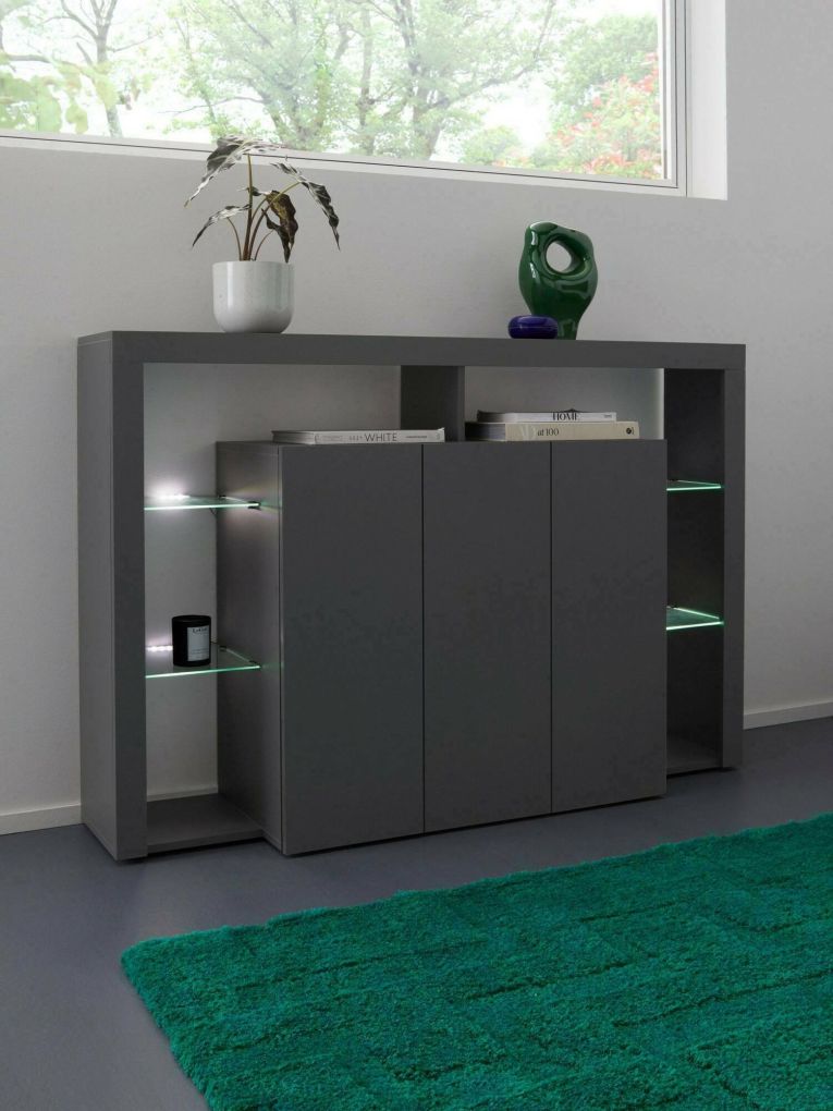 Credenza Viviano, Buffet da soggiorno a 3 ante, Madia da salotto ...
