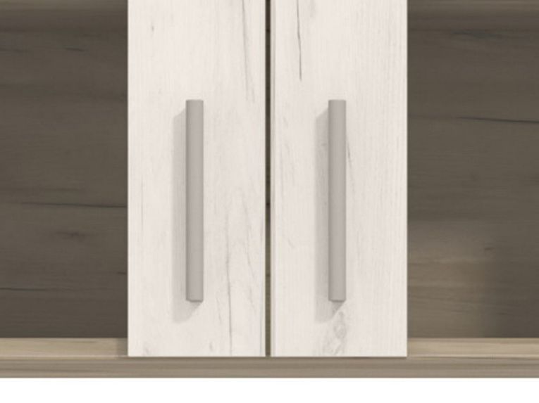Cucina Beige Marrone Rovere Con cassetto, Elettrodomestici non inclusi, 8 Ante - Interamna