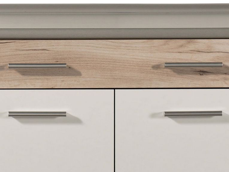 Cucina Bianco Marrone Rovere Con cassetto, Elettrodomestici non inclusi, Apertura Battente, Scorrevole - Garessio