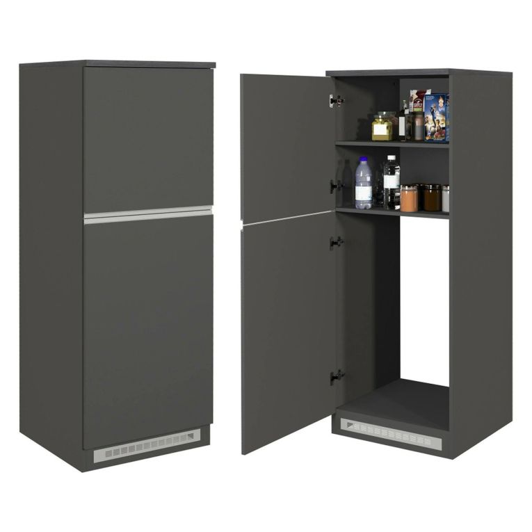 Cucina Grigio Ardesia Grigio Ardesia Con cassetti, Elettrodomestici non inclusi, Componibile Made in Italy - Arlo