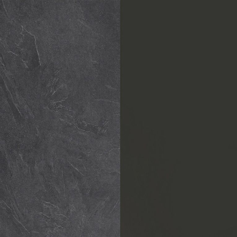 Cucina Grigio Ardesia Grigio Ardesia Con cassetti, Elettrodomestici non inclusi, Modulabile Made in Italy - Attiko
