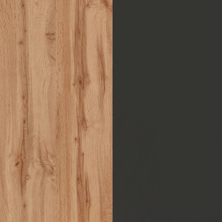 Cucina Grigio Ardesia Marrone Rovere Con cassetti, Elettrodomestici non inclusi, 5 Ante Made in Italy - Fonti
