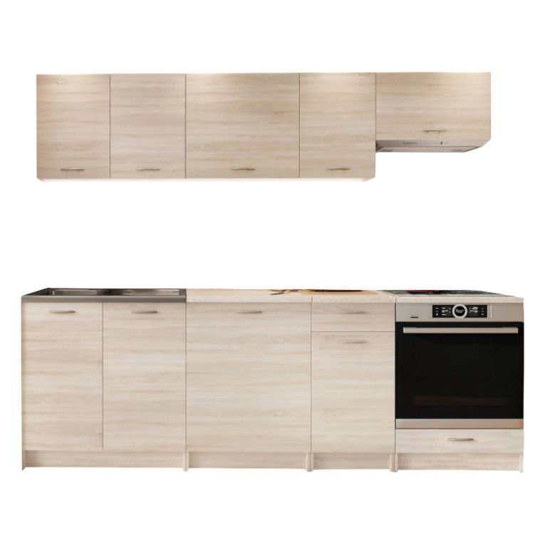 Cucina Marrone Rovere Con cassetto, Elettrodomestici non inclusi, Modulabile - Camerino