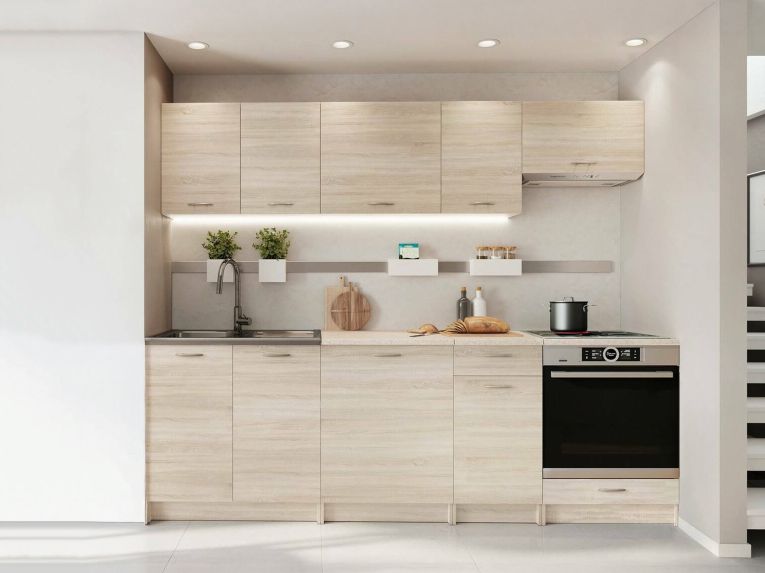 Cucina Marrone Rovere Con cassetto, Elettrodomestici non inclusi, Modulabile - Camerino