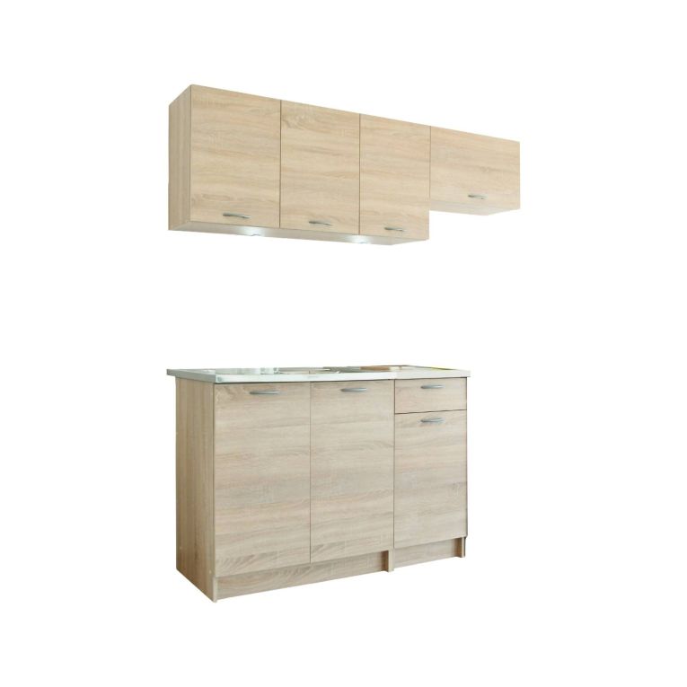 Cucina Marrone Rovere Modulabile Con cassetto, Elettrodomestici non inclusi - Sora