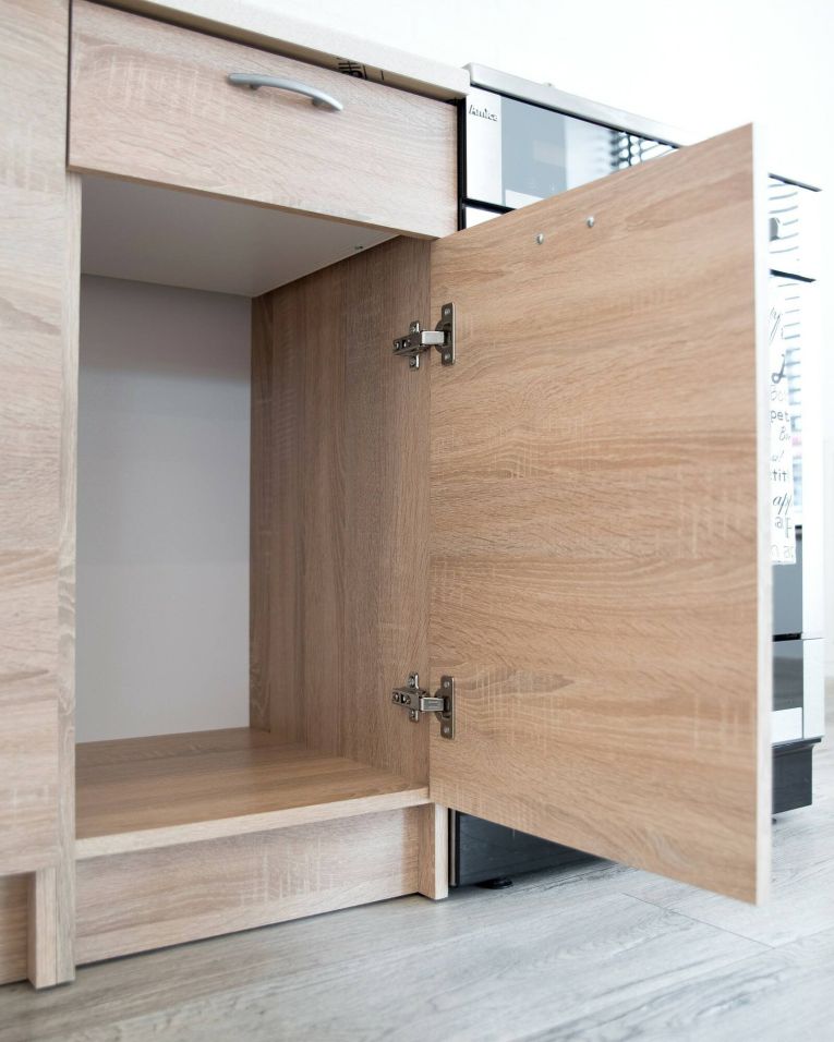 Cucina Marrone Rovere Modulabile un Cassetto, 3 Ripiani - Sora