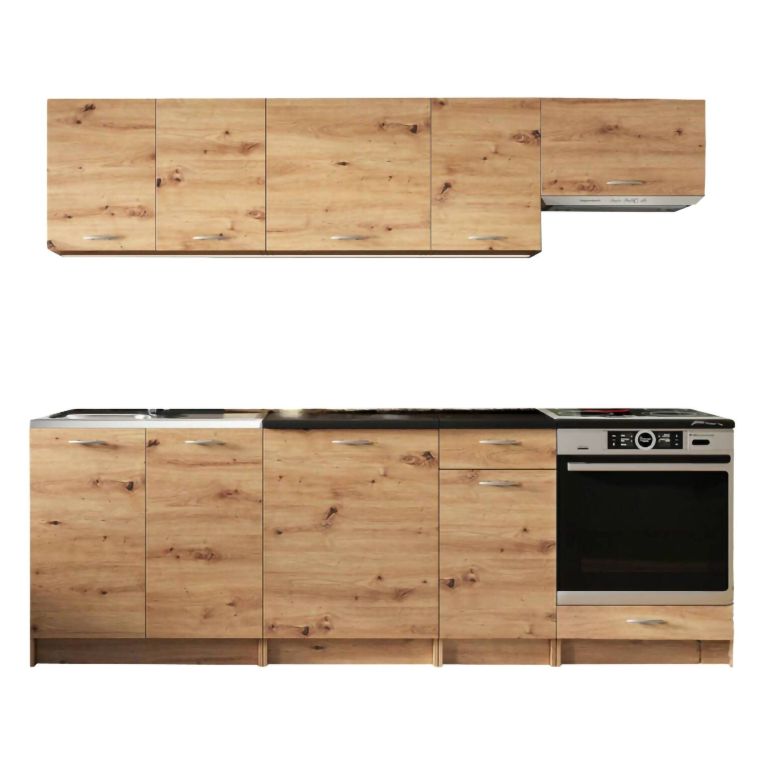 Cucina Marrone Rovere Nodi Con cassetto, Elettrodomestici non inclusi, Modulabile - Camerino