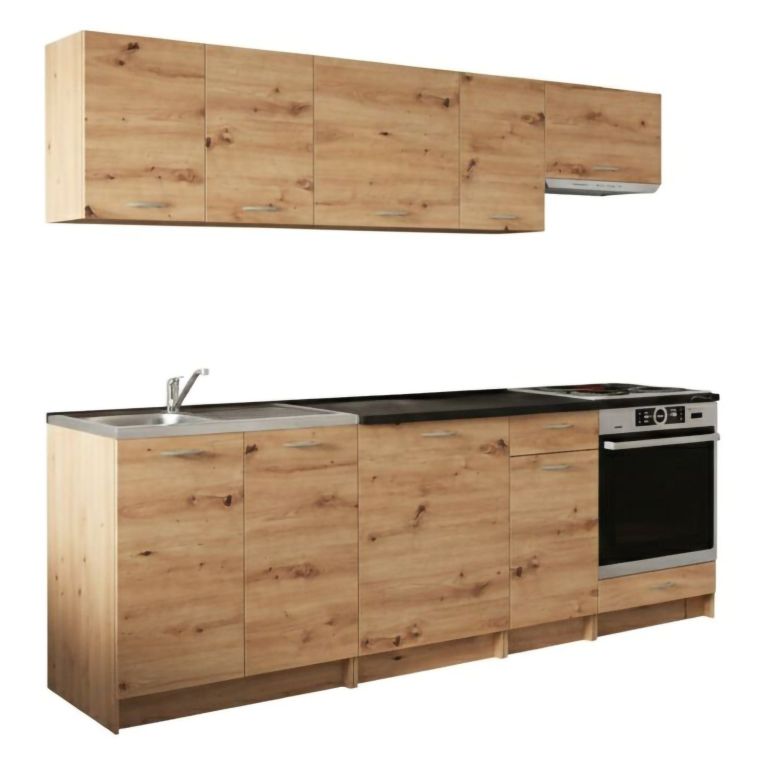 Cucina Marrone Rovere Nodi Con cassetto, Elettrodomestici non inclusi, Modulabile - Camerino
