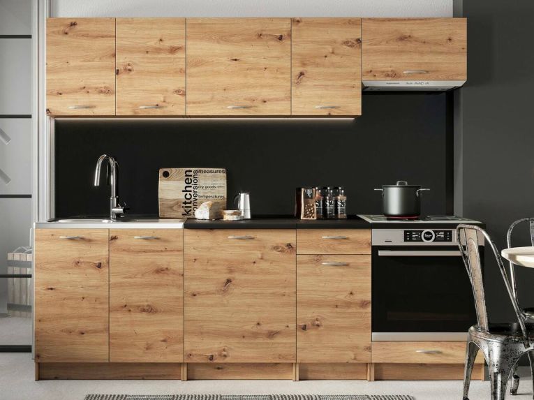 Cucina Marrone Rovere Nodi Con cassetto, Elettrodomestici non inclusi, Modulabile - Camerino