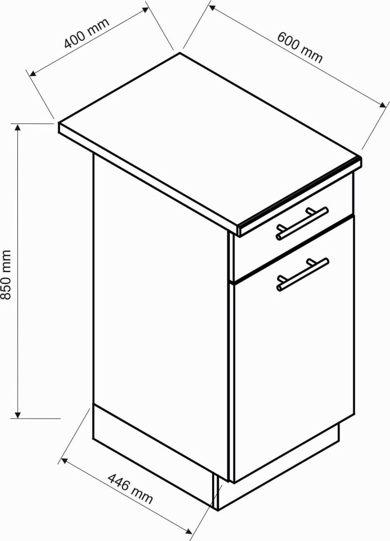 Cucina Marrone Rovere Nodi Modulabile Con cassetto, Elettrodomestici non inclusi - Teano
