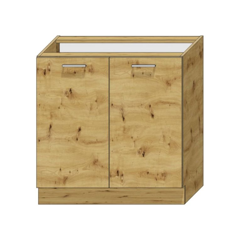 Cucina Marrone Rovere Nodi Modulabile Con cassetto, Elettrodomestici non inclusi - Teano