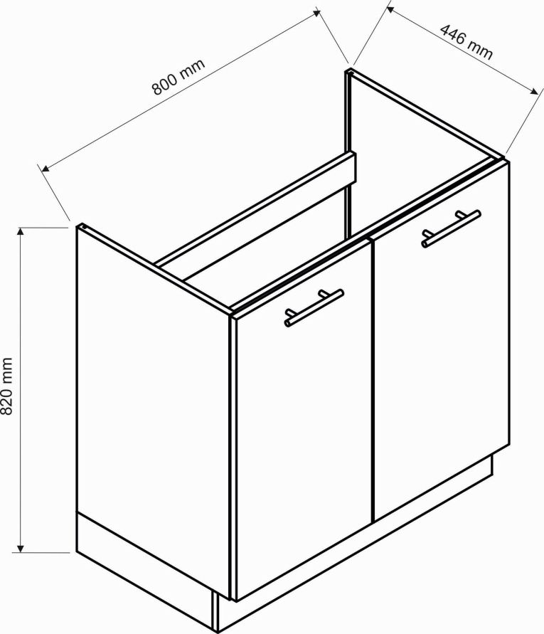 Cucina Marrone Rovere Nodi Modulabile Con cassetto, Elettrodomestici non inclusi - Urzulei