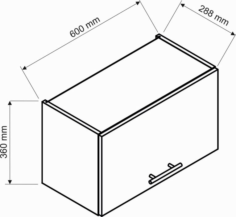 Cucina Marrone Rovere un Ripiano Modulabile, un Cassetto - Camerino