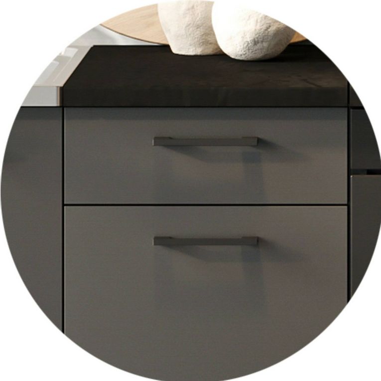 Cucina Nero Antracite Modulabile Con cassetto, Elettrodomestici non inclusi - Miogli